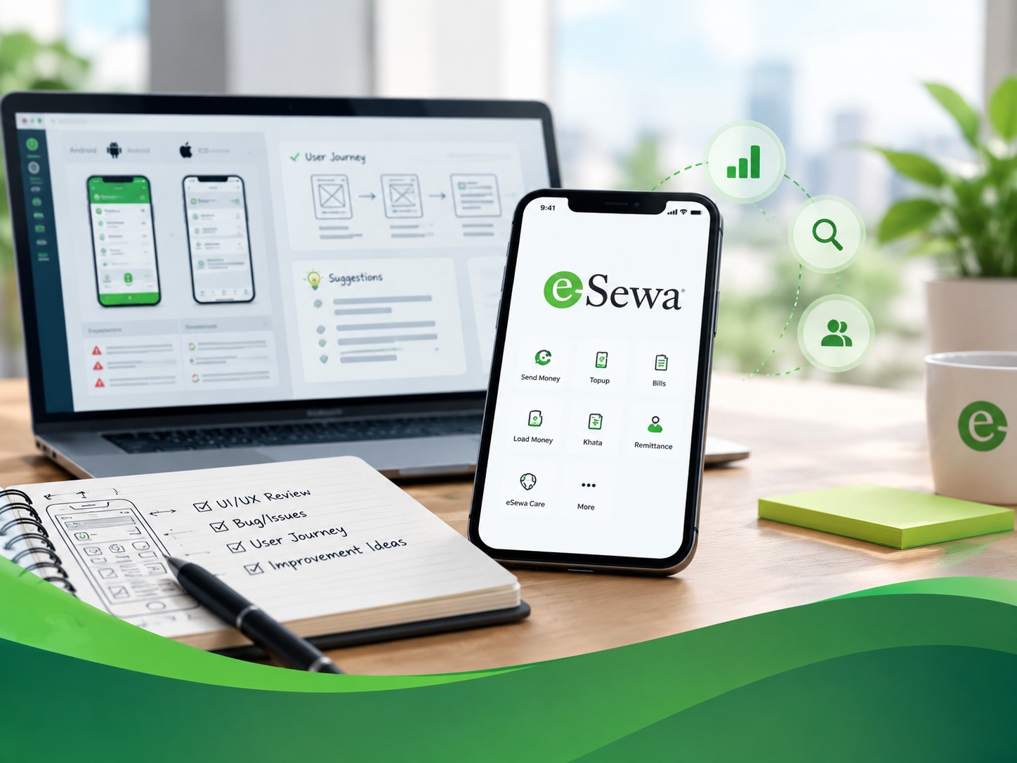 eSewa experience design project preview